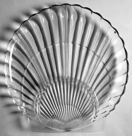 Crystolite (Pressed & Thin Blown) 10" Shell Shape 5 Part Relish