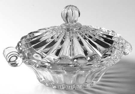 Crystolite (Pressed & Thin Blown) Preserve & Lid