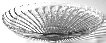 Crystolite (Pressed & Thin Blown) 13" Square Hinge Shell Dish