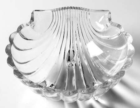 Crystolite (Pressed & Thin Blown) Candy Dish Shell Shape No Lid