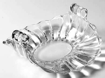 Crystolite (Pressed & Thin Blown) 7" Handled Bon Bon