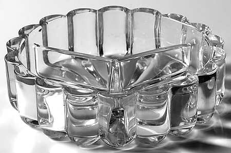Crystolite (Pressed & Thin Blown) 3-Part Candy Box No Lid