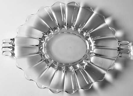Crystolite (Pressed & Thin Blown) 9" Oval Cheese Plate