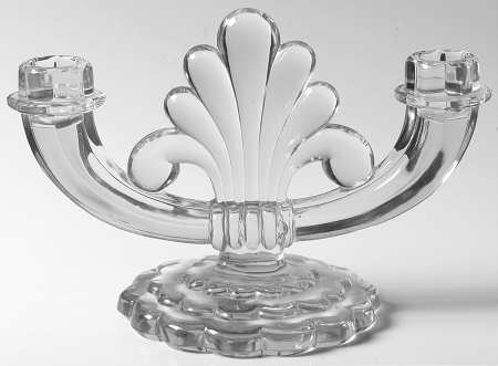 Crystolite (Pressed & Thin Blown) Double Light Candlestick
