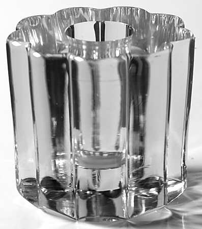 Crystolite (Pressed & Thin Blown) 2" Single Light Candlestick