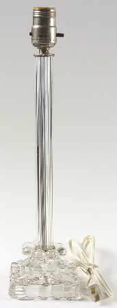 Crystolite (Pressed & Thin Blown) Lamp Boudoir No Shade