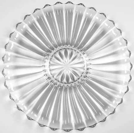 Crystolite (Pressed & Thin Blown) 13" Cupped Plate
