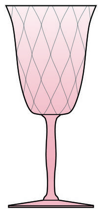 Delaware Flamingo (Pink) Water Goblet