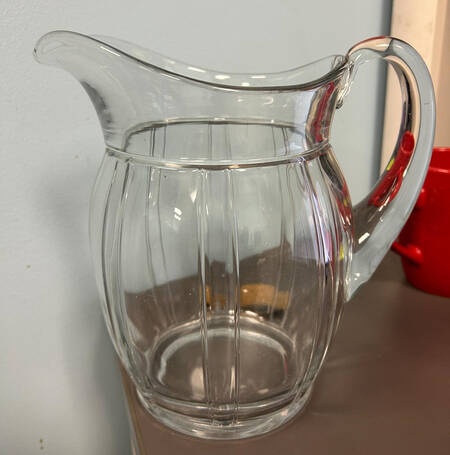 Double Rib and Panel Clear 64 Oz Pitcher