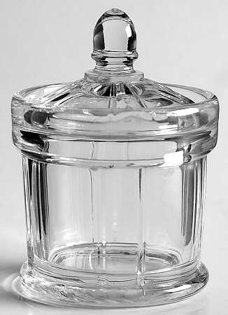Double Rib and Panel Clear Mustard & Lid