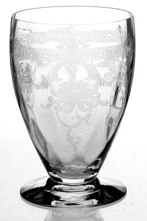 Empress Clear (Stem 3380)(Etch 447) 10 Oz Footed Tumbler