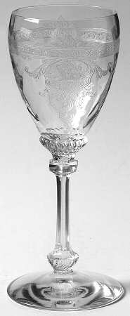Empress Clear (Stem 3380)(Etch 447) Wine Glass