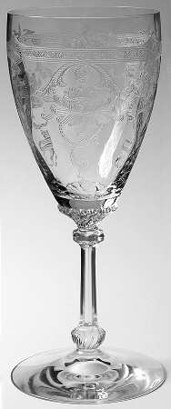 Empress Clear (Stem 3380)(Etch 447) Water Goblet