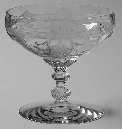 Empress Clear (Stem 3380)(Etch 447) Low Sherbet
