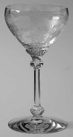 Empress Clear (Stem 3380)(Etch 447) Liquor Cocktail