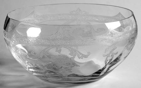Empress Clear (Stem 3380)(Etch 447) Finger Bowl