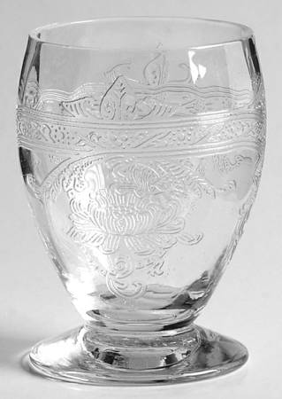 Empress Clear (Stem 3380)(Etch 447) Whiskey Glass