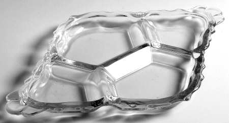Empress Clear 16" Diamond Shape 4 Part Relish