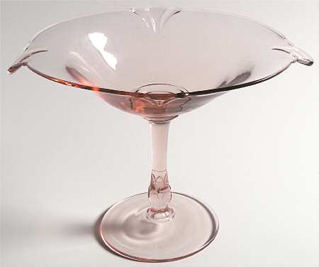 Empress Flamingo Oval Compote (Height X Width)