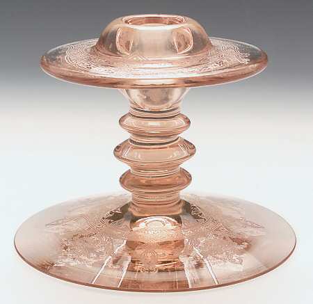 Empress Flamingo Pink Single Light Candlestick