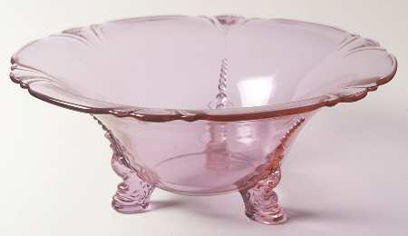 Empress Alexandrite 11" 3 Toed Dolphin Floral Bowl
