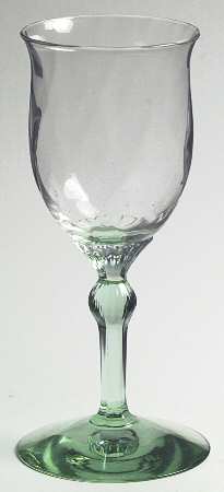 Fairacre Moongleam Green Wine Glass