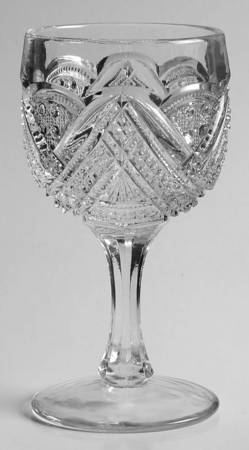 Fancy Loop Clear Wine Glass