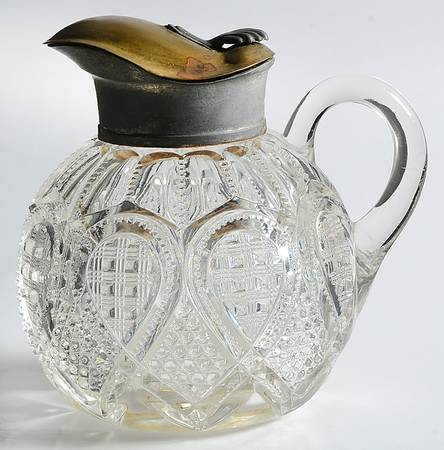 Fancy Loop Clear Syrup with Hinged Metal Lid