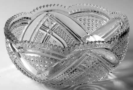 Fancy Loop Clear 8" Nappy