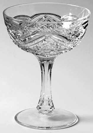 Fancy Loop Clear Champagne/Tall Sherbet