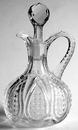 Fancy Loop Clear Oil Cruet & Stopper
