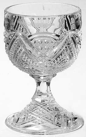 Fancy Loop Clear Punch Glass