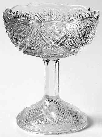 Fandango Round Compote (Height X Width) by Heisey