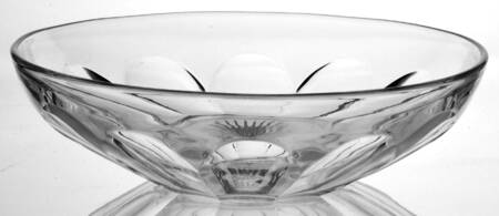 Flat Panel Clear 8" Shallow Nappy