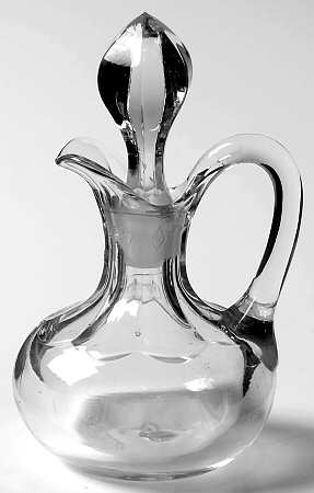 Flat Panel Clear 2 Oz Cruet & Stopper