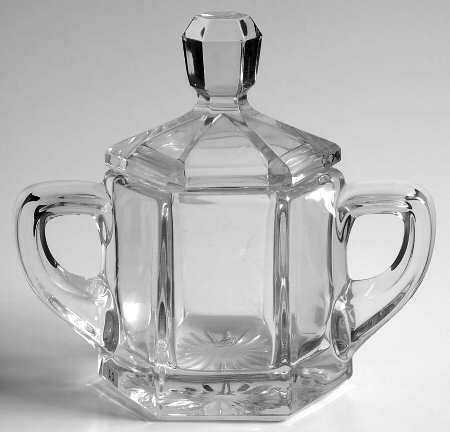 Flat Panel Clear Sugar, Individual with Lid
