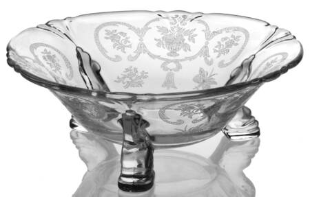 Formal Chintz Clear (Stem 3389) Mint Dish
