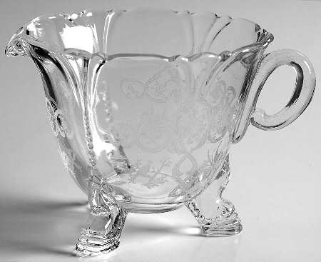 Formal Chintz Clear (Stem 3389) Creamer