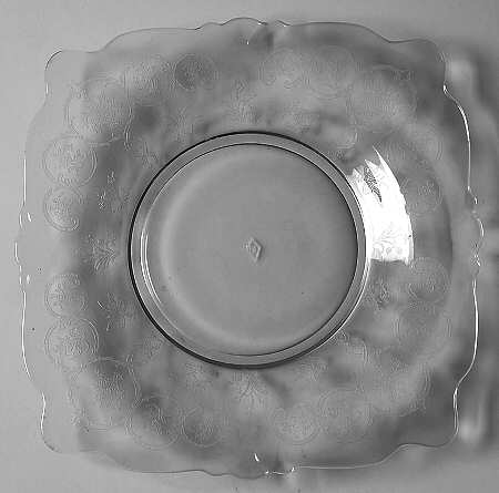 Formal Chintz Clear (Stem 3389) Square Plate