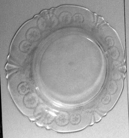 Formal Chintz Clear (Stem 3389) Luncheon Plate