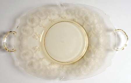 Formal Chintz Sahara Yellow (Stem 3390) Hors d'Oeuvre Tray