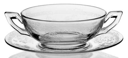 Frontenac Clear Cream Soup & Saucer Set