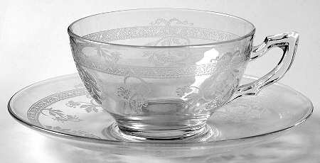 Frontenac Clear Cup & Saucer Set
