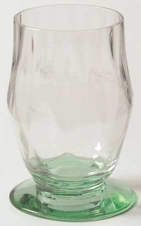 Glenford Clear with Green Base Whiskey Glass