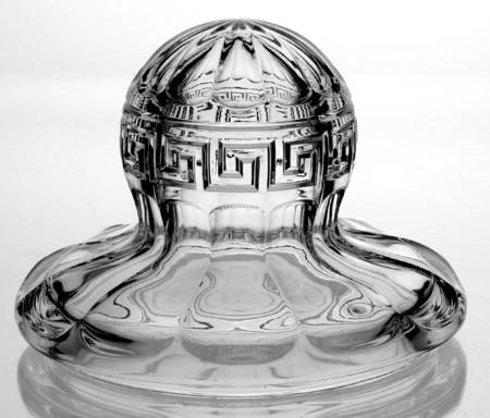 Greek Key Clear Lid for 1 Quart Crushed Fruit