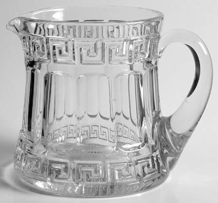 Greek Key Clear 32 Oz Jug by Heisey