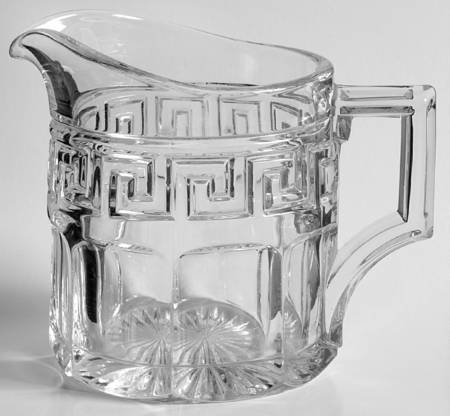 Greek Key Clear Creamer