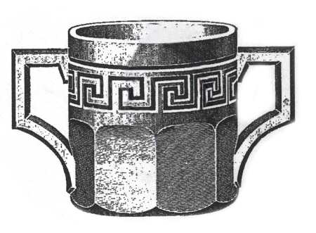Greek Key Clear Open Spooner