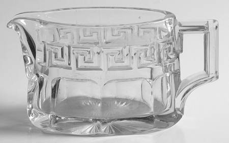 Greek Key Clear Creamer