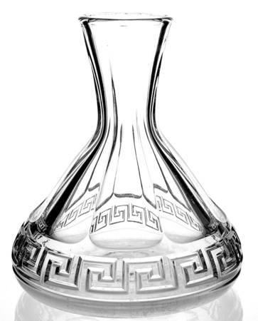 Greek Key Clear Open Water Bottle